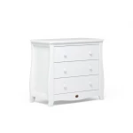 Boori Sleigh 3 Drawer chest - White - بوري