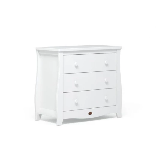 Boori Sleigh 3 Drawer chest - White Boori Sleigh 3 Drawer chest - White