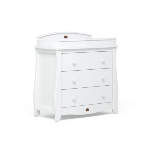 Boori Sleigh 3 Drawer chest - White - بوري - Image 2