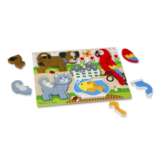 Melissa & Doug Chunky Jigsaw Puzzle - Pets - ميليسا اند دوج - Image 2
