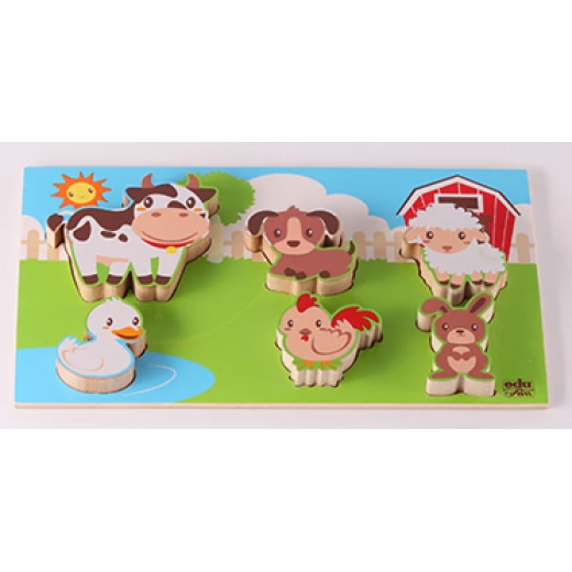 Edu Fun chunky puzzle farm animals Edu Fun chunky puzzle farm animals