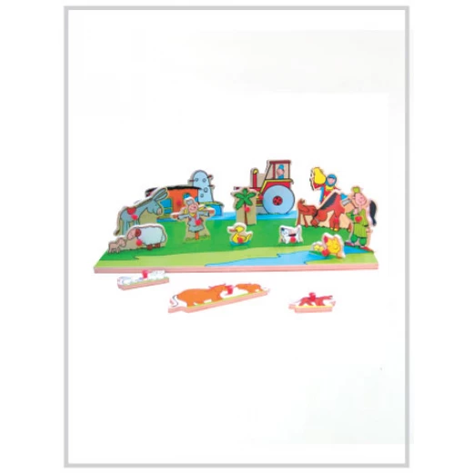 Edu Fun Sided Play Board (Egyptian farm) - إديو فن - Image 3