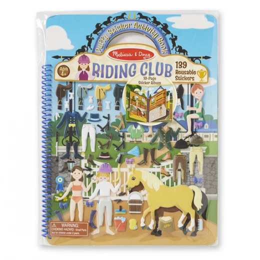 Melissa & Doug Puffy Sticker Activity Book - Riding Club Melissa & Doug Puffy Sticker Activity Book - Riding Club