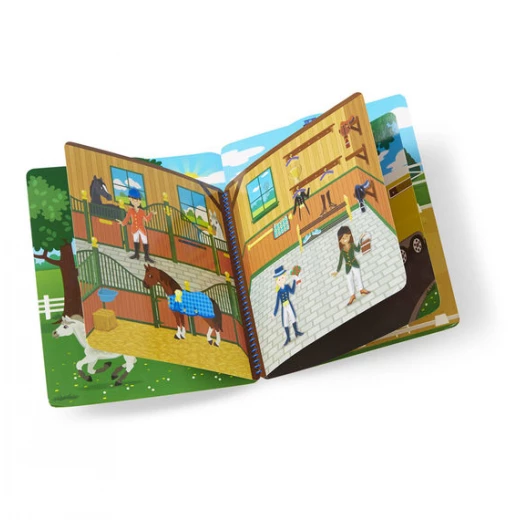 Melissa & Doug Puffy Sticker Activity Book - Riding Club - ميليسا اند دوج - Image 2