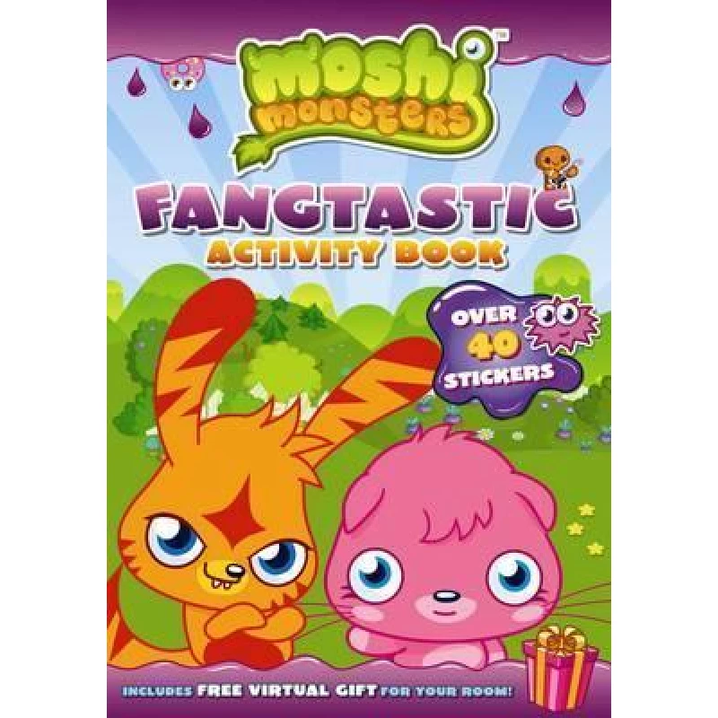 Moshi Monsters Fangtastic Activity Book with Stickers - كتب ليدي بيرد