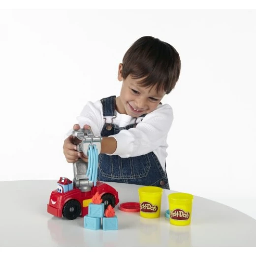 Play-Doh Diggin Rigs Boomer Fire Truck - بلاي دوه - Image 3
