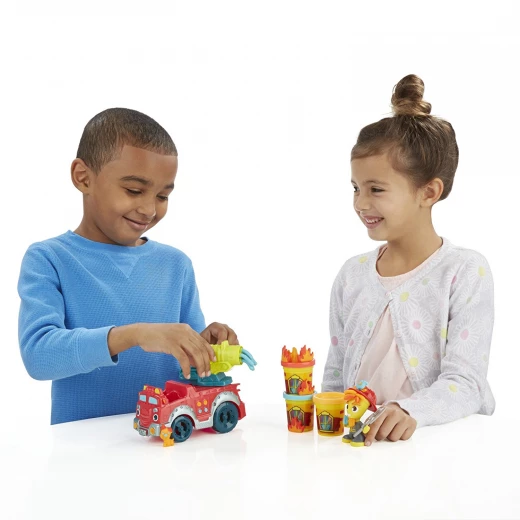 Play-Doh Town Fire Truck - بلاي دوه - Image 8