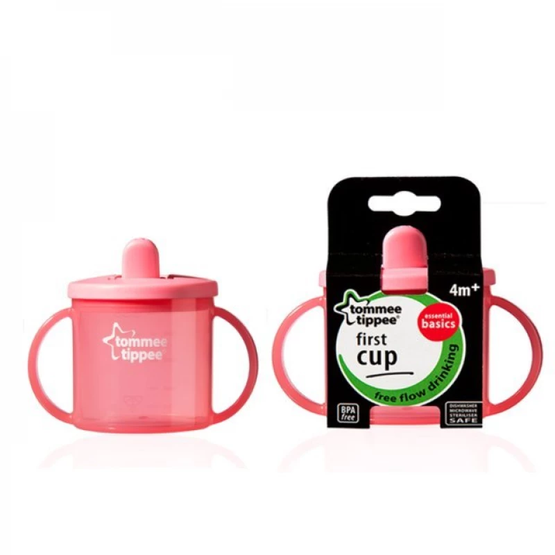 Tommee Tippee Essentials First Cup, Pink - تومي تيبي