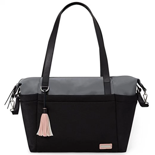 Skip Hop Nolita Neoprene Diaper Tote, Black/Grey Skip Hop Nolita Neoprene Diaper Tote, Black/Grey
