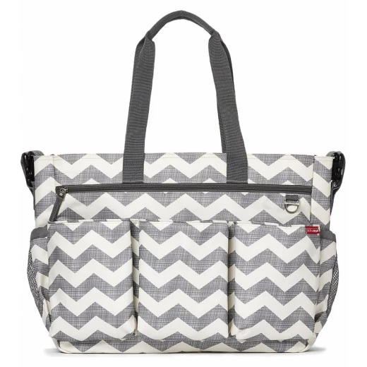Skip Hop Twins Signature Baby Changing Nappy Bag - Double Duo Chevron Skip Hop Twins Signature Baby Changing Nappy Bag - Double Duo Chevron