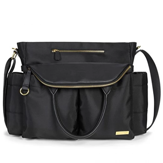 Skip Hop Chelsea Downtown Chic Diaper Satchel, Black Skip Hop Chelsea Downtown Chic Diaper Satchel, Black