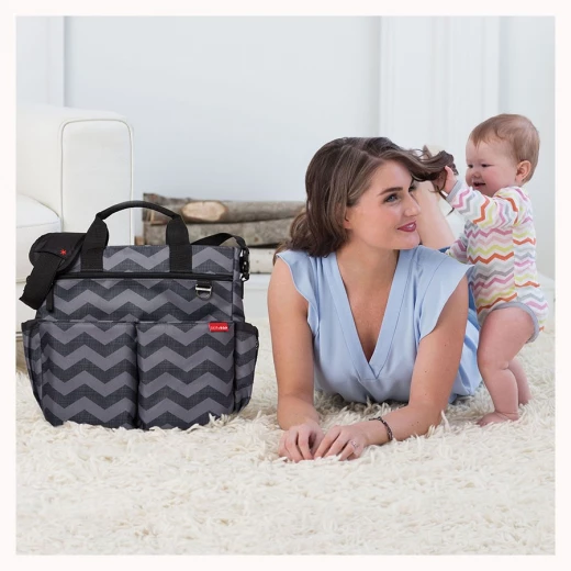 Skip Hop - Duo Signature Bag - Tonal Chevron - سكيب هوب - Image 2