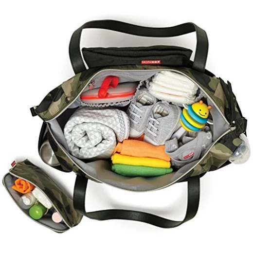 Skip Hop Nolita Neoprene Diaper Tote, Black/Camo - سكيب هوب - Image 2
