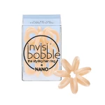 Invisibobble Nano Hair Styling Ring with Strong Grip, Non-soaking, High Wearing Comfort Updo Tool - To be or Nude to Be (Pack of 3) - انفيزبوبل