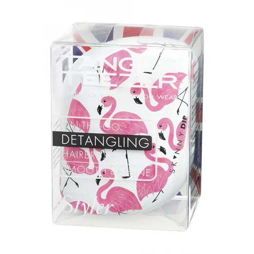 Tangle Teezer Compact Styler - Skinny Dip - White Flamingo Tangle Teezer Compact Styler - Skinny Dip - White Flamingo