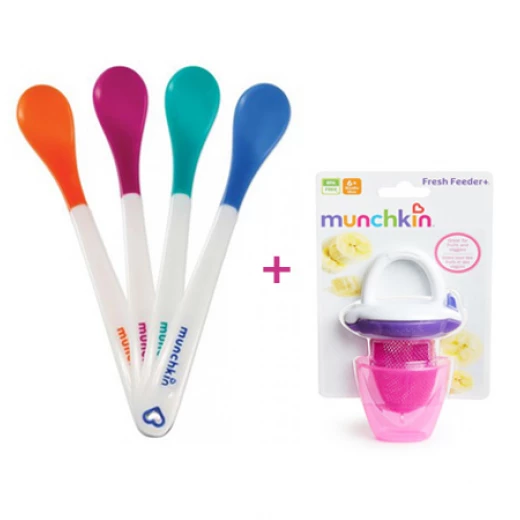 Munchkin Hot Safety Spoons & Fresh Food Feeder Offer - زهري