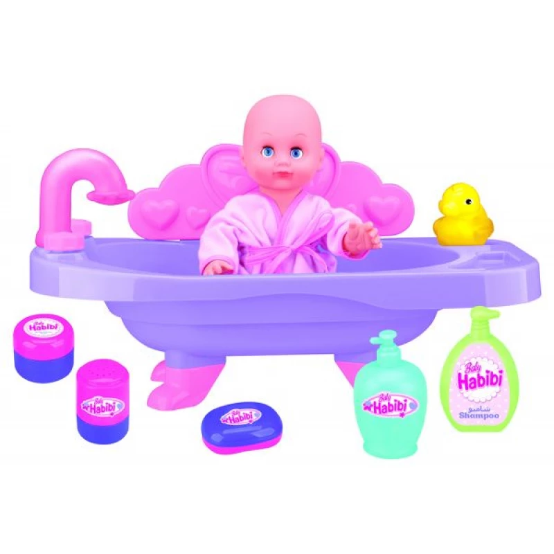 Baby Habibi Bathtub With Doll - بيبي حبيبي