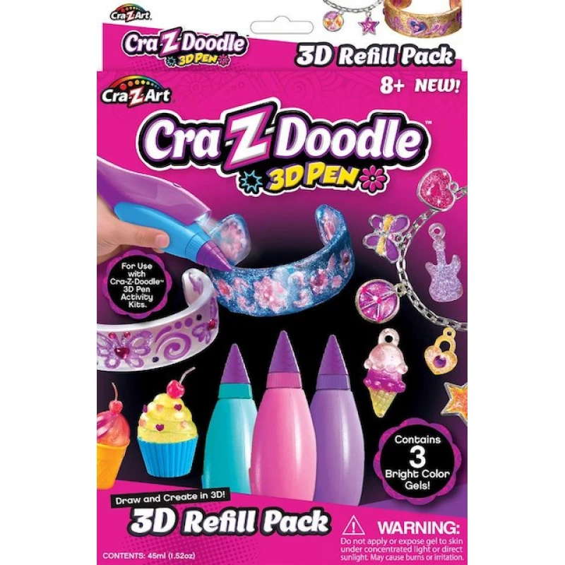 Cra-Z-Art Cra-Z-Doodle 3D Pen Pastel Color Refill Set - هاسبرو