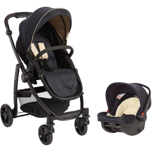 Graco Evo Avant Travel System - Navy & Sand Graco Evo Avant Travel System - Navy & Sand