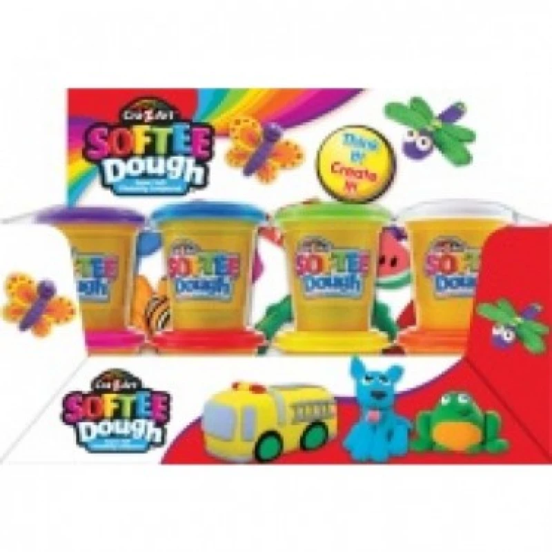 Cra-Z-Art Softee Dough, Multi Language, 3oz Cans, 2 Pack - كري-زي-آرت