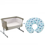 Chicco Next to Me Crib + Boppy Pillow - أزرق - تشيكو