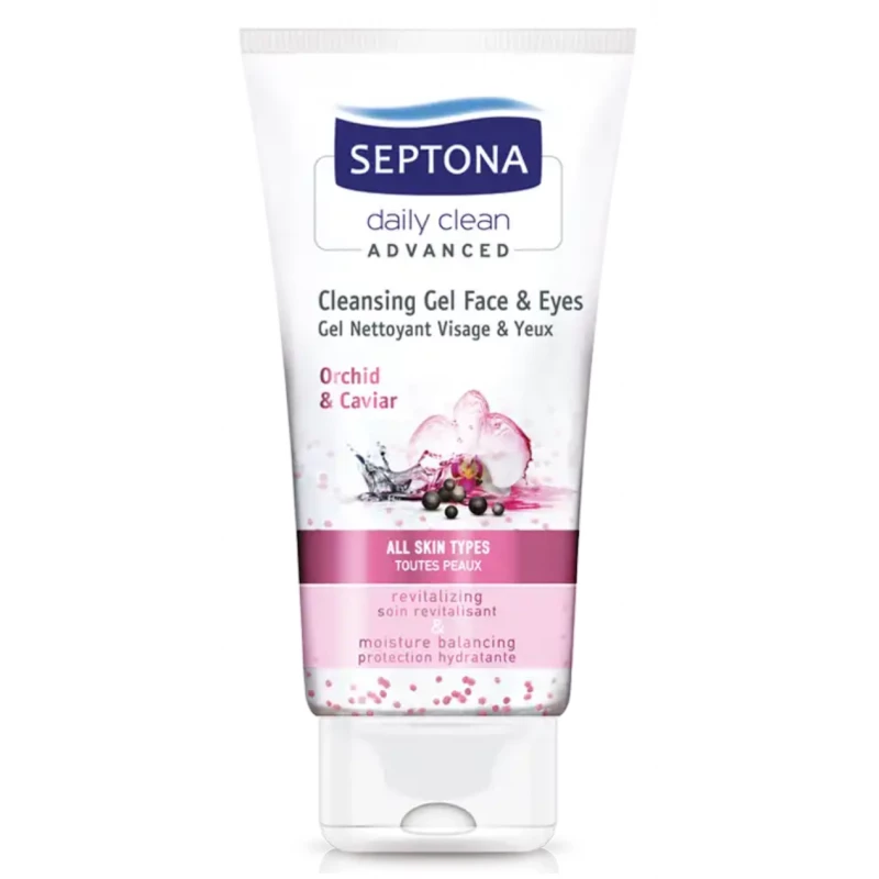 Septona Cleansing Gel for Face and Eyes with Orchid & Caviar 150ml - سيبتونا