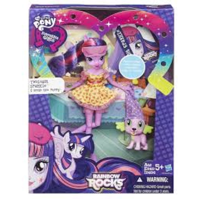 Hasbro My Little Pony Toy - Equestria Girls Rainbow Rocks Twilight Sparkle Deluxe Fashion Doll - هاسبرو