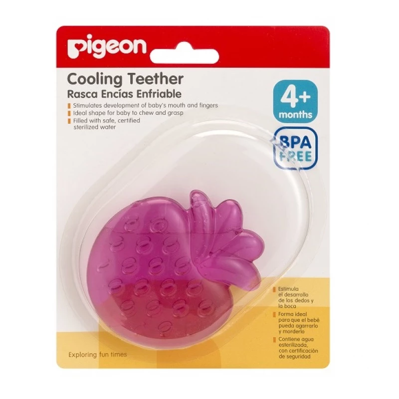 Pigeon Cooling Teether, Strawberry - بيجن