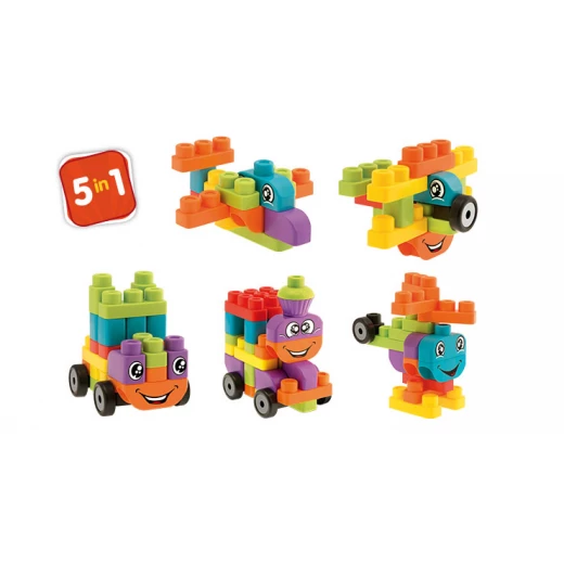 Chicco Toy Building Blocks Vehicles Set 40pc - تشيكو - Image 2