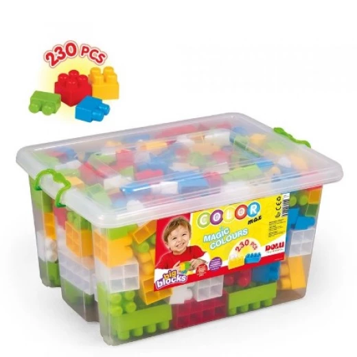 Dolu Big Color Blocks In Plastic Box- 230 pcs Dolu Big Color Blocks In Plastic Box- 230 pcs