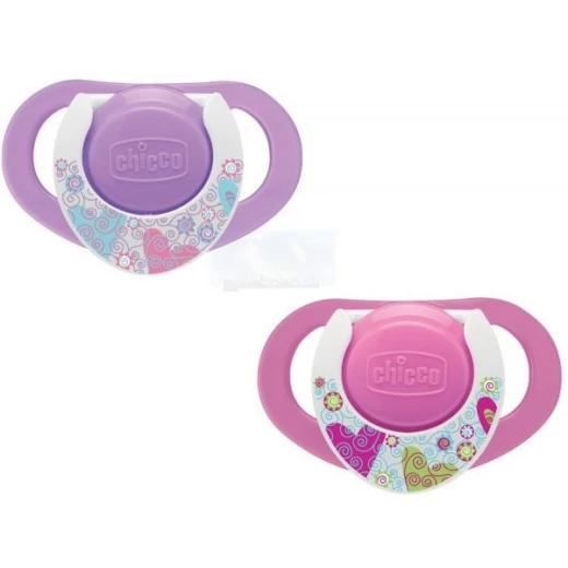 Chicco Physioring Pink Sil 12M+ 2Pcs Chicco Physioring Pink Sil 12M+ 2Pcs