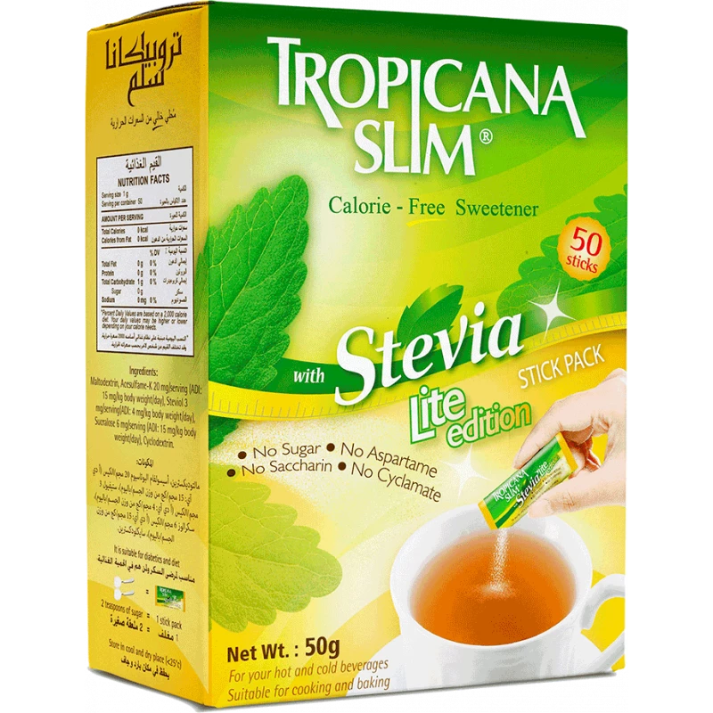 Tropicana Slim Lite edition – Stevia Zero Calorie Sweetener - تروبيكانا سليم