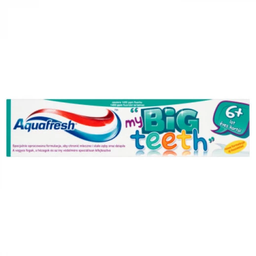 Aquafresh Big Teeth 6+ Years Kids Toothpaste, 50 ml - أكوا فريش - Image 2