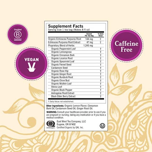 Yogi Tea, Echinacea Immune Support 24g - يوجي - Image 4