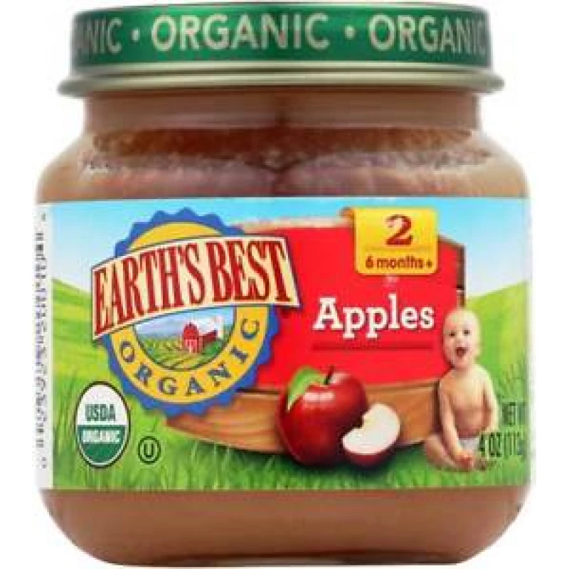 Earth's Best Organic Apples 113g - إيرثس بيست أورجانك