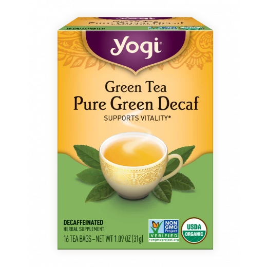 Yogi Tea, Green Tea Pure Green Decaf - 31g Yogi Tea, Green Tea Pure Green Decaf - 31g