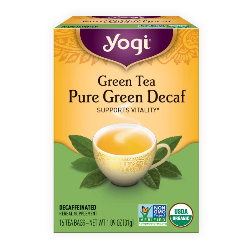 Yogi Tea, Green Tea  Pure Green Decaf - 31g - يوجي