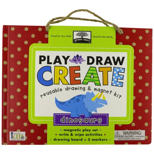 Green Start Play, Draw, Create Dinosaurs Reusable Drawing & Magnet Kit Green Start Play, Draw, Create Dinosaurs Reusable Drawing & Magnet Kit
