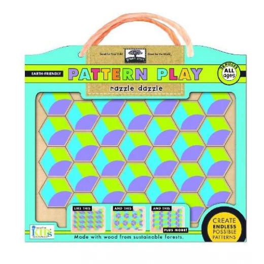 Innovative Kids Green Pattern Play Razzle Dazzle 28 Piece Puzzle Innovative Kids Green Pattern Play Razzle Dazzle 28 Piece Puzzle