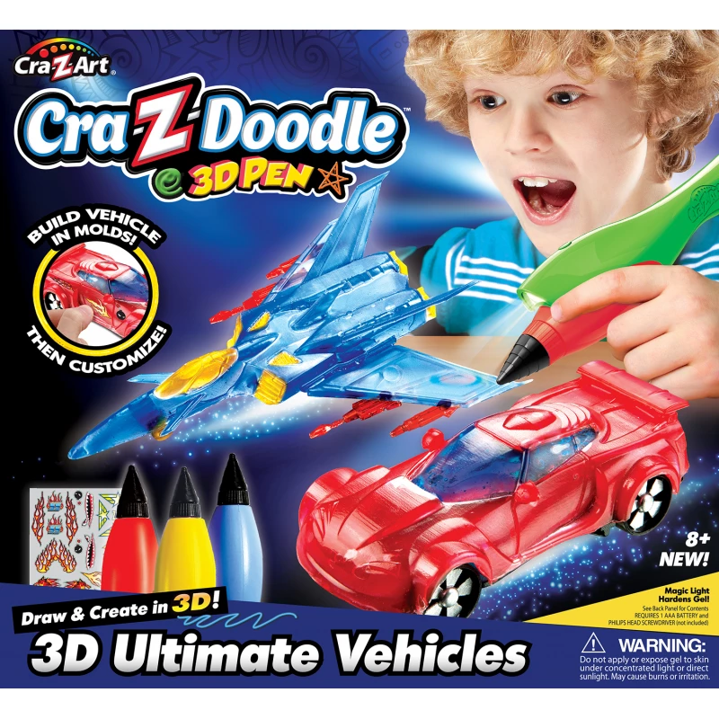 Cra-Z-Doodle 3D Pen - 3D Ultimate Vehicles - كري-زي-آرت