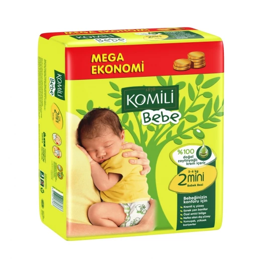 KOMiLi Bebe Jumbo Size 2 Mini 3-6 Kg 78 PCS KOMiLi Bebe Jumbo Size 2 Mini 3-6 Kg 78 PCS
