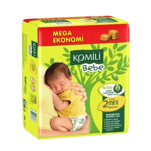 KOMiLi Bebe Jumbo Size 2 Mini 3-6 Kg 78 PCS - كوميلي كيدز - Image 3