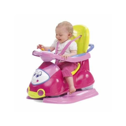 Chicco Pink Quattro 4-in-1 Sit n Ride Car Chicco Pink Quattro 4-in-1 Sit n Ride Car