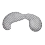 Boppy Slipcovered Pregnancy Body Pillow, Trellis, White - بوبي