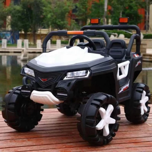 Kids Ride on Car Battery Remote Control Motor Car Jeep - Red/ White/ Green - أحمر Kids Ride on Car Battery Remote Control Motor Car Jeep - Red/ White/ Green - أحمر