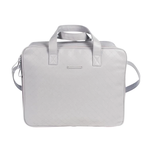 Pasito a Pasito Normandie Grey Faux Leather Hospital Bag Pasito a Pasito Normandie Grey Faux Leather Hospital Bag