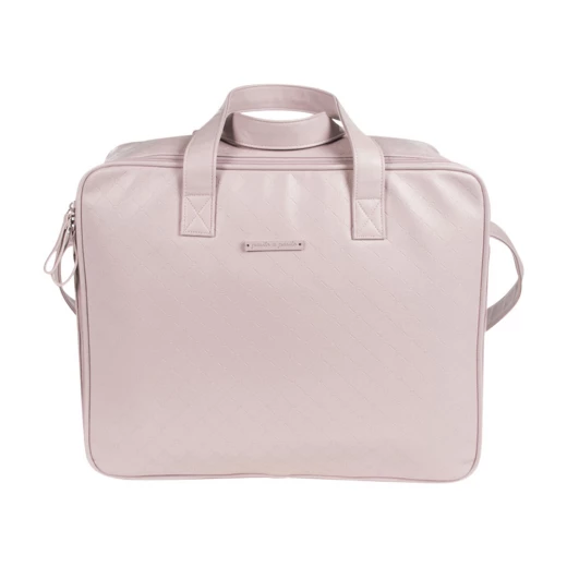 Pasito a Pasito Normandie Pink Faux Leather Hospital Bag Pasito a Pasito Normandie Pink Faux Leather Hospital Bag