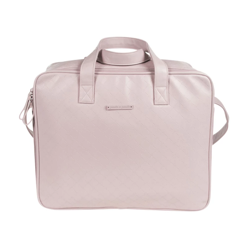 Pasito a Pasito Normandie Pink Faux Leather Hospital Bag - باسيتو اه  باسيتو