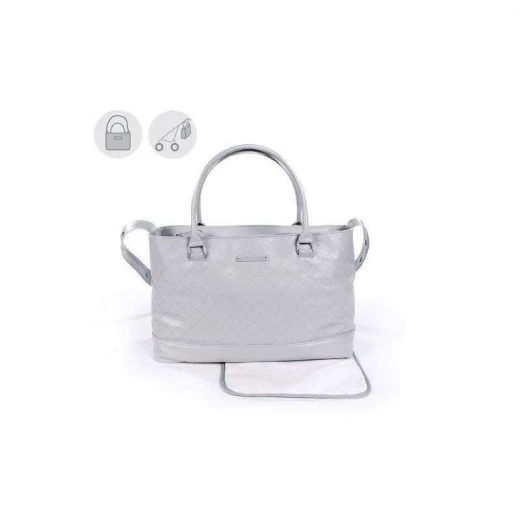Pasito a Pasito Inés Normandie Grey Faux Leather Pushchair Bag - باسيتو اه  باسيتو - Image 3