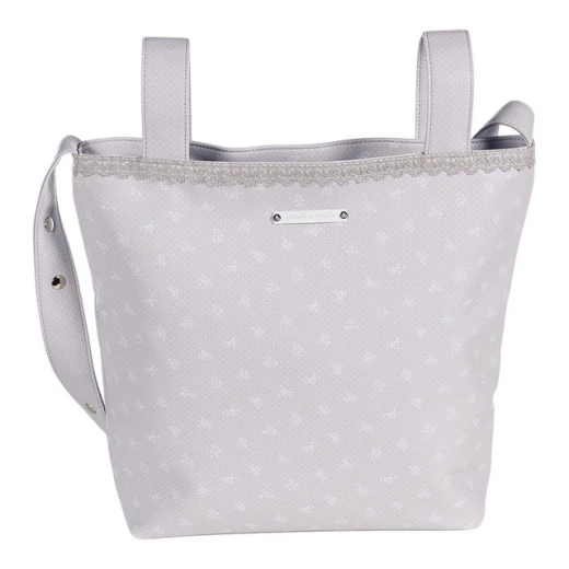 Walking Mum Changing Bag Verona Flower Grey Walking Mum Changing Bag Verona Flower Grey